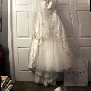 Ivory Wedding Ensemble: David’s Bridal